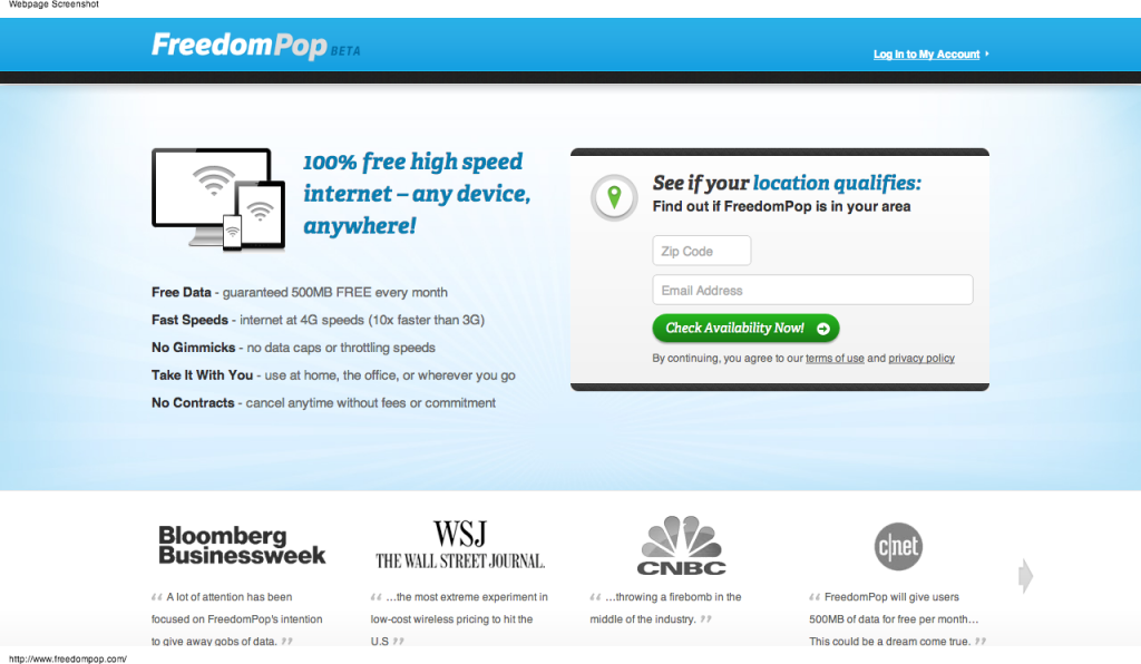 FreedomPop Is Giving Away Free Mobile Broadband! OLAMI Resources
